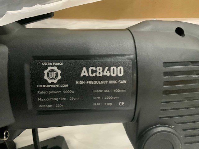 Ultra force equipment - ac8400 betonzaag zware industrie - 5000w - 2200 rpm - afbeelding 20 van  24