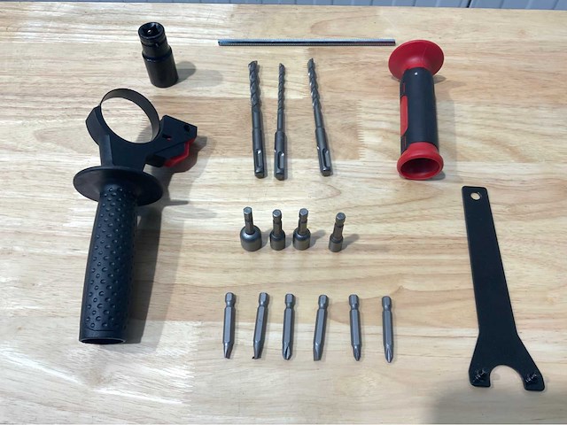 Ultra force equipment accugereedschap schroefmachine - slagmoersleutel - boormachine - slijper - 2 accu's - afbeelding 7 van  11