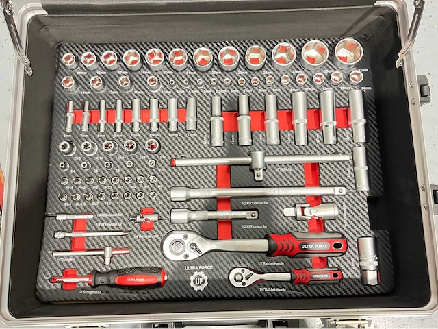 Ultra force equipment gereedschapswagen 12 laden 293 pcs en trolley 238 pcs - afbeelding 3 van  49