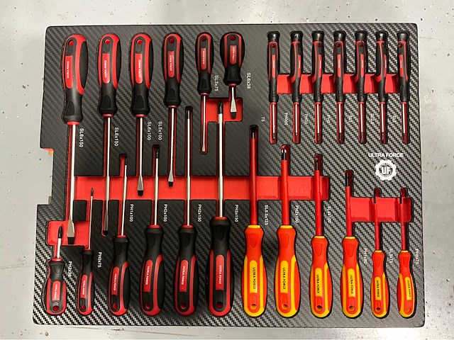 Ultra force equipment gereedschapswagen 12 laden 293 pcs en trolley 238 pcs - afbeelding 4 van  49