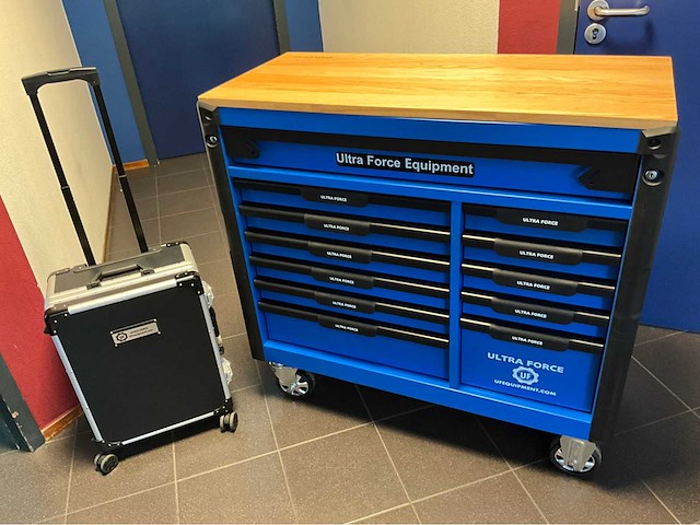 Ultra force equipment gereedschapswagen 12 laden 293 pcs en trolley 238 pcs - afbeelding 34 van  49