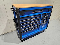 Ultra force equipment gereedschapswagen 12 laden 293 pcs gereedschap - heavy duty jumbo - afbeelding 1 van  32