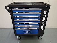 Ultra force equipment gereedschapswagen 7 laden 260 pcs gereedschap - 2 sleutels - afbeelding 1 van  18