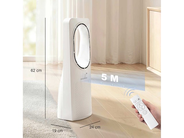 Ultra-stille 36 db torenventilator, torenventilator - afbeelding 3 van  5