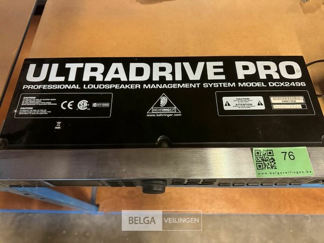 Ultradrive pro loudspeaker management system dcx2496 - afbeelding 1 van  4