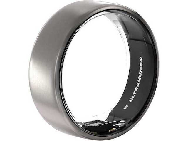 Ultrahuman air ring grootte 10 - connected ring, rauw titanium - afbeelding 2 van  9