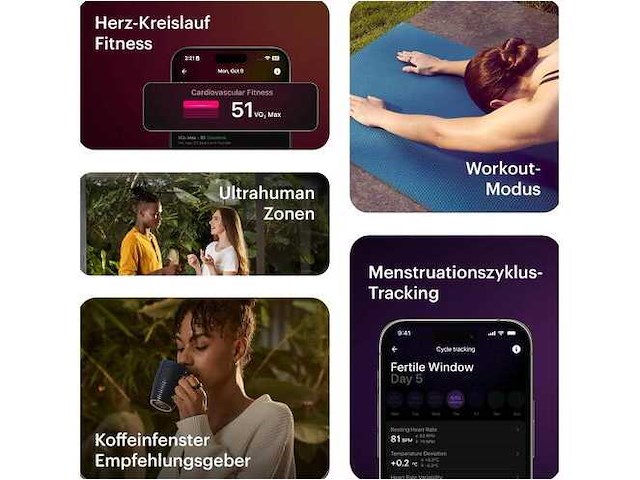 Ultrahuman air ring grootte 10 - connected ring, rauw titanium - afbeelding 7 van  8