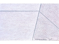 Umberto - naakt in badkamer - kleurpotloodtekening - 1995 - afbeelding 4 van  11