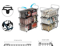 Umdonx 6-delige diepvriesmandenset zwart - afbeelding 3 van  6