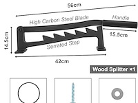 Umelee handmatige houtklover - afbeelding 2 van  3