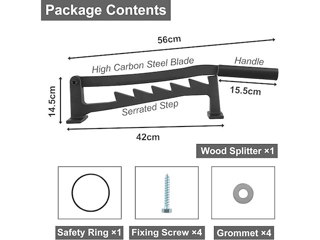 Umelee handmatige houtklover - afbeelding 2 van  3