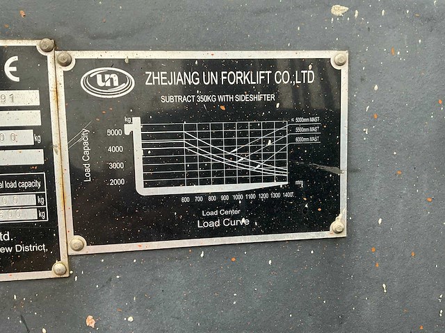 Un fd50t-jt vorkheftruck - afbeelding 17 van  28