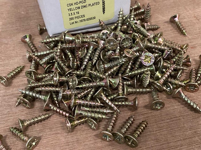 Uni spaanplaatschroef 3,5x16 (15200x) - afbeelding 2 van  2