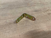 Uni stoelhoek 50x50 mm, verzinkt (440x) - afbeelding 1 van  3