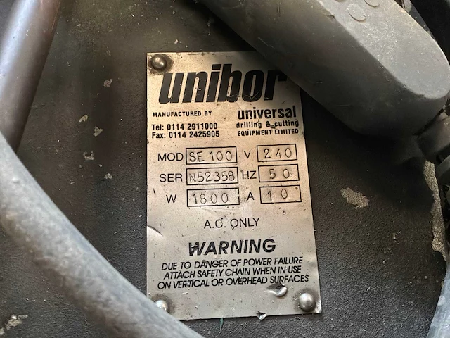 Unibor se100 magnetische boormachine - afbeelding 3 van  3