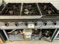 Unior cooking 6-pits gasvuur