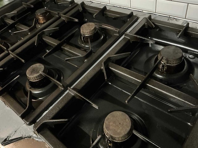Unior cooking 6-pits gasvuur - afbeelding 3 van  3