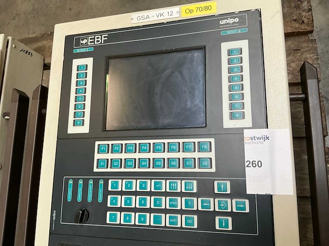 Unipo ebf bedieningspaneel - afbeelding 4 van  6