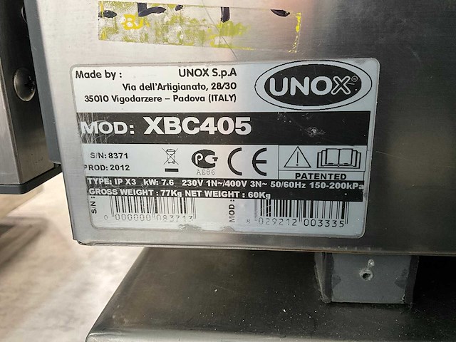 Unox - xbc405 - oven - afbeelding 9 van  10