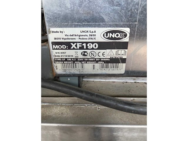 Unox - xf190 - heteluchtoven - afbeelding 5 van  6