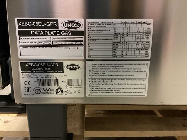 Unox bakertop combisteamer - afbeelding 7 van  7
