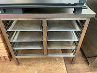 Unox/bakertop xebc-06eu-e1r hetelucht oven met rvs onderstel - afbeelding 3 van  4