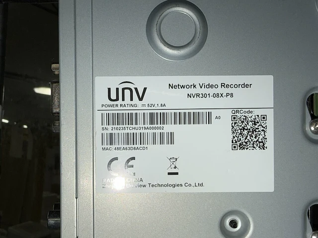 Unv network videorecorder - afbeelding 2 van  3