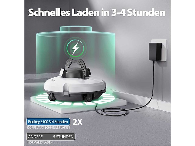 Upgrade redkey s100 draadloze zwembadrobot - afbeelding 4 van  4