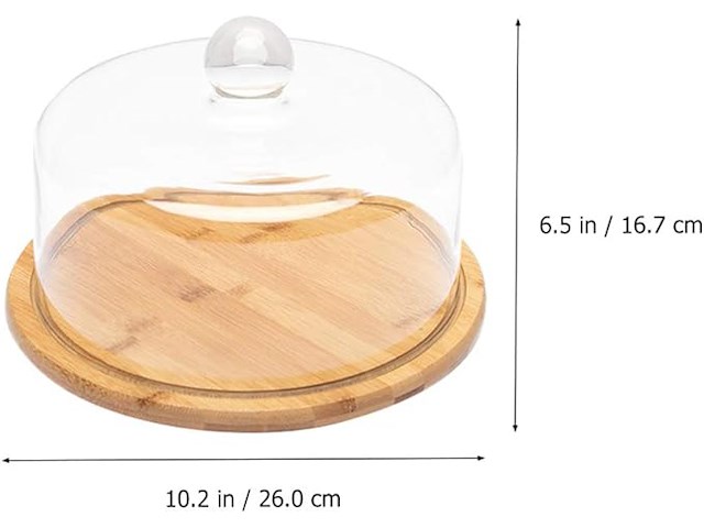 Upkoch glazen dessertkoepel - afbeelding 2 van  3