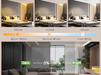 Uring led-plafondlamp 30cm zwart rond - afbeelding 5 van  6