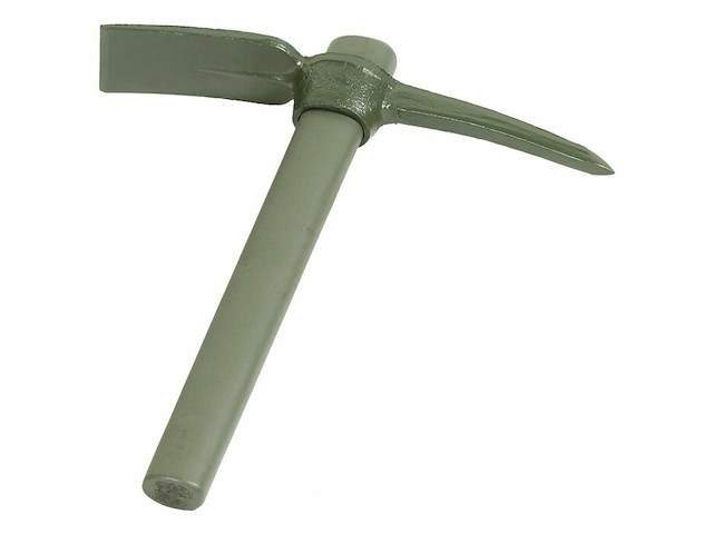 Us pikhouweel inklpabaar met houten steel en hoes legergroen - afbeelding 1 van  3