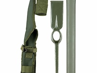 Us pikhouweel inklpabaar met houten steel en hoes legergroen - afbeelding 2 van  3