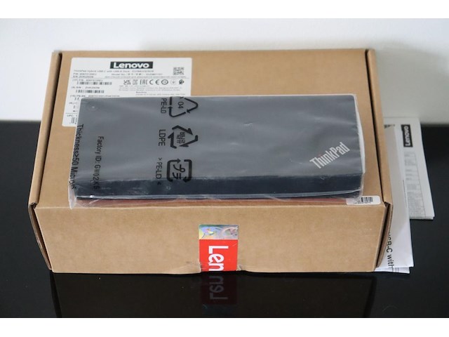 Usb-c dock lenovo thinkpad - afbeelding 1 van  3