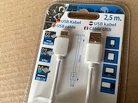 Usb kabel usb c 2,5 meter (96x) - afbeelding 2 van  4