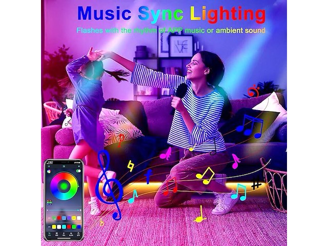 Usb led-strip cob rgb-strip 5 m - afbeelding 3 van  4