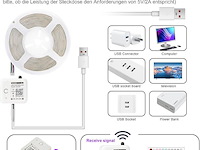 Usb led-strip cob rgb-strip 5 m - afbeelding 2 van  4