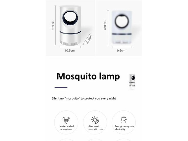 Usb muggenlamp - afbeelding 7 van  7