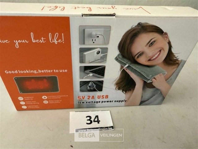 Usb warmte kussen 5v 2a - afbeelding 2 van  3