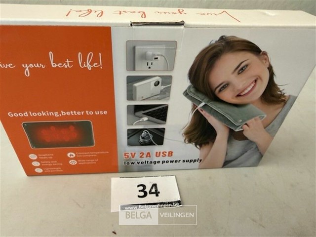 Usb warmte kussen 5v 2a - afbeelding 2 van  3