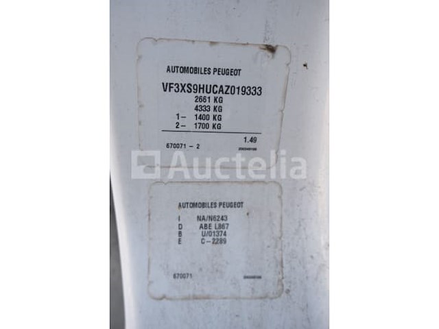 Utility bus (ongeluk) peugeot expert (2010-107,194 km-vin:vf3xs9hucaz019333) - afbeelding 20 van  43