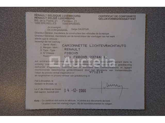 Utility bus (voor onderdelen) renault master (2000-304,795 km-vin:vf1fdbch523744112) - afbeelding 43 van  57