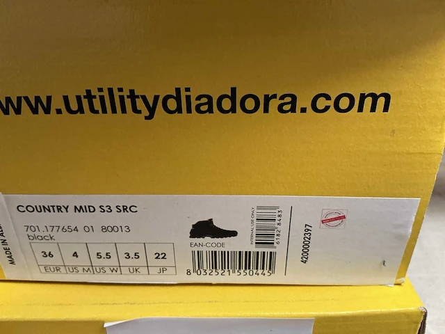 Utility diadora werkschoenen (2x) - afbeelding 2 van  2
