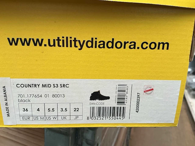 Utility diadora werkschoenen (2x) - afbeelding 1 van  3