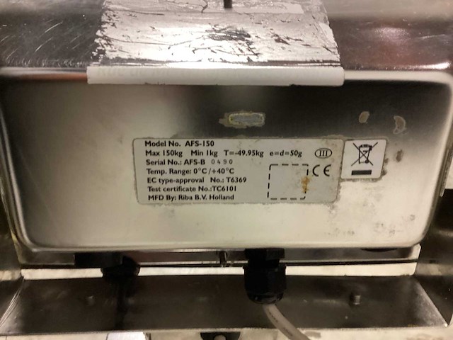 Uwe afs 150 kg weegschaal - afbeelding 4 van  4