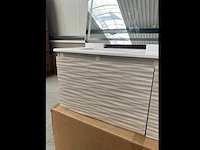 V24-120 – dubbele wastafel badkamerkast met led-spiegel badkamerkast met wastafel en spiegel - afbeelding 6 van  7