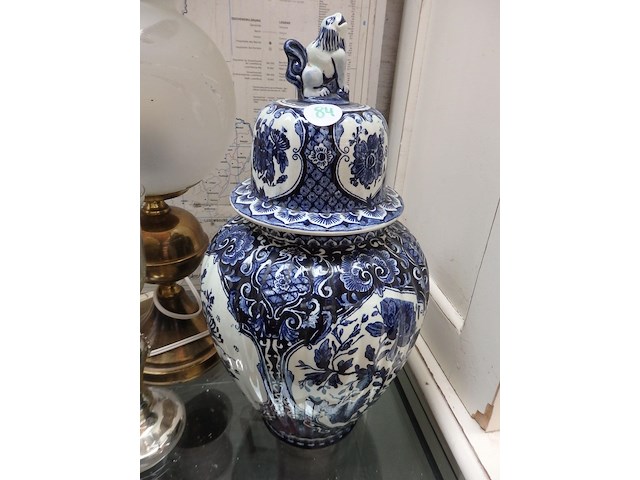 Vaas delft hoogte 37cm - afbeelding 1 van  2