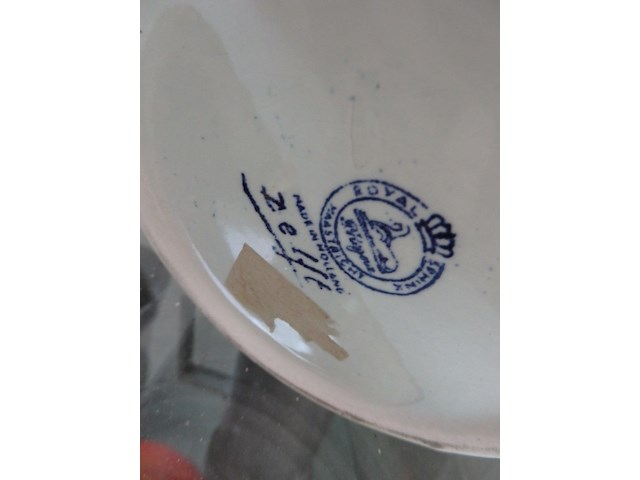 Vaas delft hoogte 37cm - afbeelding 2 van  2