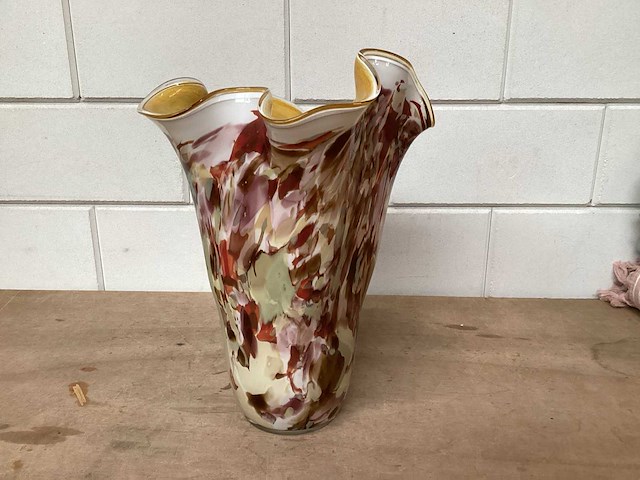 Vaas fidrio, handgeblazen, 36 cm - afbeelding 6 van  6