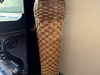 Vaas keramiek met rotan - afbeelding 1 van  3