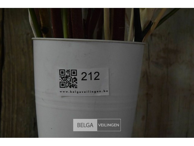 Vaas met decoratie en 2 kransen - afbeelding 5 van  5